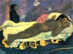 Paul Gauguin - Bilder Gemälde - Der Geist der Toten wacht