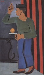 Helmut Kolle - Peintures - Arabe à l'orange (Mustique)
