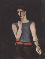 Helmut Kolle - paintings - Boxer mit rotem Gürtel