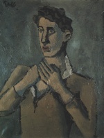 Helmut Kolle - Bilder Gemälde - Der Enthusiast - Bildnis Jean Cocteau