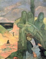 Paul Gauguin - Bilder Gemälde - Der grüne Christus