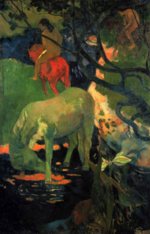 Paul Gauguin - Peintures - Le cheval pommelé
