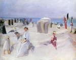 Max Liebermann - Peintures - Sur la plage de Noordwijk