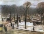 Max Liebermann - Peintures - Vue de la fenêtre de l'atelier de l´artiste sur le Tiergarten de Berlin