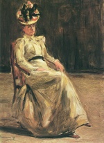 Max Liebermann - Peintures - Portrait d'une dame