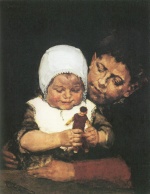 Max Liebermann - Peintures - Les frères et sœurs