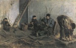 Max Liebermann  - paintings - Die Korbflechter