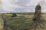 Max Liebermann  - Peintures - Les ravaudeuses de filets