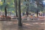 Max Liebermann  - Peintures - Terrasse de  restaurant