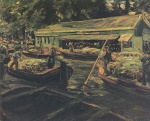 Max Liebermann  - paintings - Gemüsemarkt in Delft