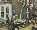 Max Liebermann  - Bilder Gemälde - Judengasse in Amsterdam