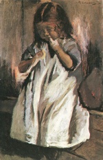 Max Liebermann  - Bilder Gemälde - Kleines Mädchen