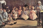 Max Liebermann  - Bilder Gemälde - Kleinkinderschule