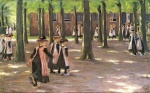 Max Liebermann  - Peintures - Sur le chemin de l´école à Laren