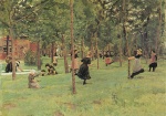 Max Liebermann  - paintings - Spielende Kinder