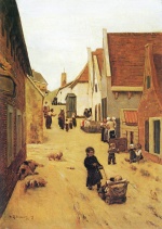 Max Liebermann  - Peintures - Rue à Zandvoort