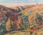 Jean Baptiste Armand Guillaumin - Peintures - La vallée de la Sédelle à Crozant