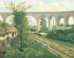 Jean Baptiste Armand Guillaumin - paintings - Der Aquädukt in Arcueil, Bahnlinie von Sceaux