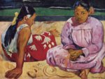 Paul Gauguin  - paintings - Tahitian Women (On the Beach)