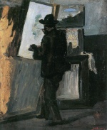Jean Baptiste Armand Guillaumin  - Bilder Gemälde - Portrait von Pissarro beim Malen