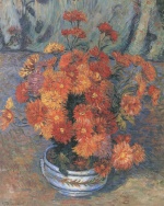 Jean Baptiste Armand Guillaumin  - paintings - Vase mit Chrysanthemen