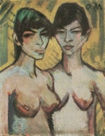 Otto Mueller  - paintings - Zwei Schwestern