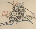 Walter Ophey  - Peintures - Locomotive