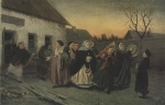 Wassilij Grigorjewitsch Perow - paintings - Am Vorabend der Hochzeit (Begleitung der Braut aus dem Badehaus)