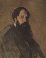 Wassilij Grigorjewitsch Perow - Peintures - Portrait d´Alexei Sawrassow