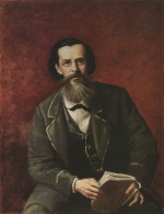 Wassilij Grigorjewitsch Perow - Peintures - Portrait d'Apollon Maïkov