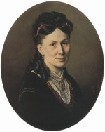 Wassilij Grigorjewitsch Perow - Peintures - Portrait de Avdotia Kuznetsova