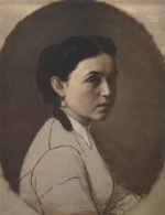 Wassilij Grigorjewitsch Perow - Peintures - Portrait de Yelena Perova
