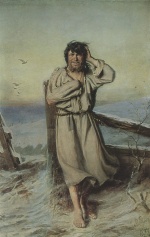 Wassilij Grigorjewitsch Perow  - Bilder Gemälde - Der Narr in Christo