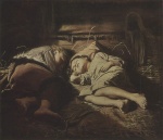 Wassilij Grigorjewitsch Perow  - Bilder Gemälde - Die schlafenden Kinder