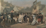 Wassilij Grigorjewitsch Perow  - Bilder Gemälde - Fest in der Umgebung von Paris (Auf dem Montmartre)