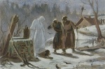 Wassilij Grigorjewitsch Perow  - paintings - Schneeflöckchen, Dahinschmelzend