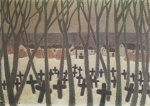 Jozsef Rippl Ronai - Peintures - Le cimetière des pauvres dans Somodoraszao (cimetière dans les basses terres)