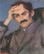 József Rippl Rónai - paintings - Der Dichter Mihaly Babits