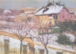 József Rippl Rónai - paintings - Die Kelenhegyistrasse im Winter
