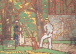 József Rippl Rónai - paintings - Maler im Garten