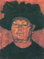 József Rippl Rónai  - Peintures - Tante avec lunettes