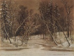 Ivan Ivanovitch Chichkine - Peintures - La forêt en hiver