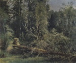 Iwan Iwanowitsch Schischkin - paintings - Gefällter Baum