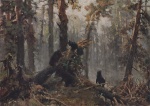 Ivan Ivanovitch Chichkine  - Peintures - Matin dans une forêt d´épicéas