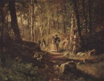 Ivan Ivanovich Shishkin  - paintings - Spaziergang im Wald
