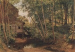 Iwan Iwanowitsch Schischkin  - Peintures - Moulin forestier (un moulin dans la forêt près de la station de chemin de fer de Preobrajenskaïa)