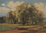 Ivan Ivanovich Shishkin  - paintings - Weiden von der Sonne beschienen