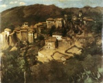 Carl Schuch - paintings - Ansicht von Olevano