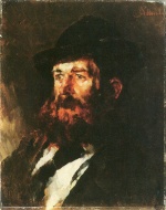 Carl Schuch - Peintures - Portrait du peintre Karl Hagemeister