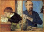 Paul Gauguin  - paintings - Aube the Sculptor and His Son